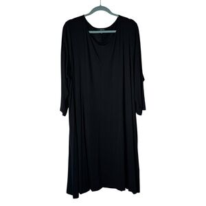 Comfy USA Black Scoop Neck Dress Womens Plus‎ Size 3X